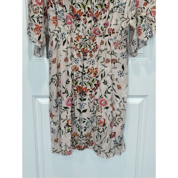 NWT Anthropologie Laia Botanical Wrap Top Dress Size 12 - Picture 3 of 11